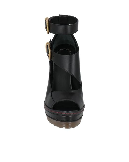 Chloé Black Simple Open-Toe High Heels