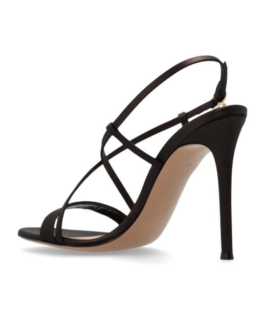 Gianvito Rossi Metallic Larisse Heeled Sandals