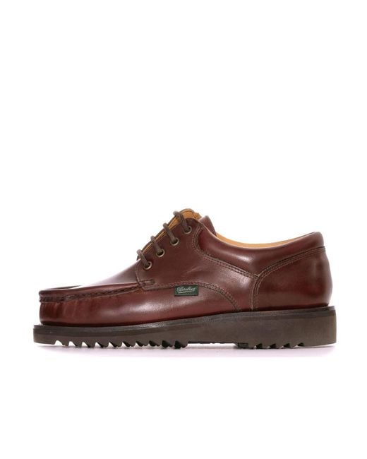 Paraboot Brown Logo Details Casual Shoes for men