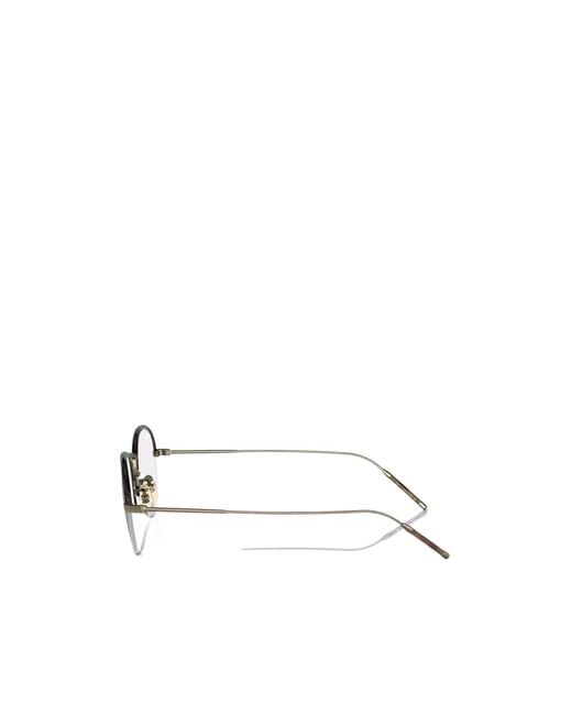Oliver Peoples Metallic Tk-6 Round-Frame Glasses for men