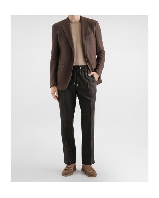 Dolce & Gabbana Brown Single-Breasted Blazer for men