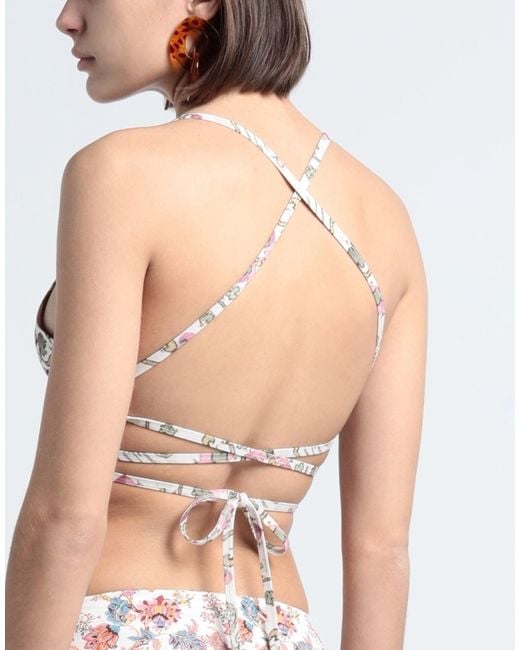 Isabel Marant Gray Floralprint Triangle Bikini