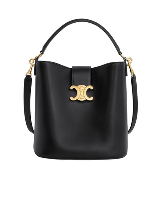 Céline Black Medium Bucket Louise