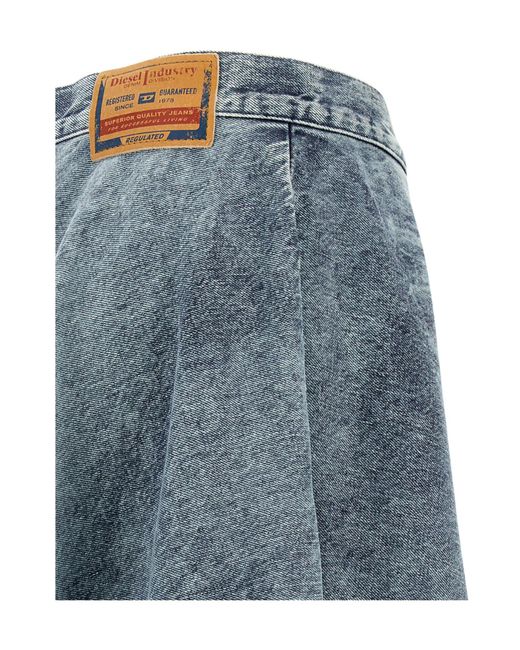 DIESEL Blue De-Annet-B-Fsh Skirts Light
