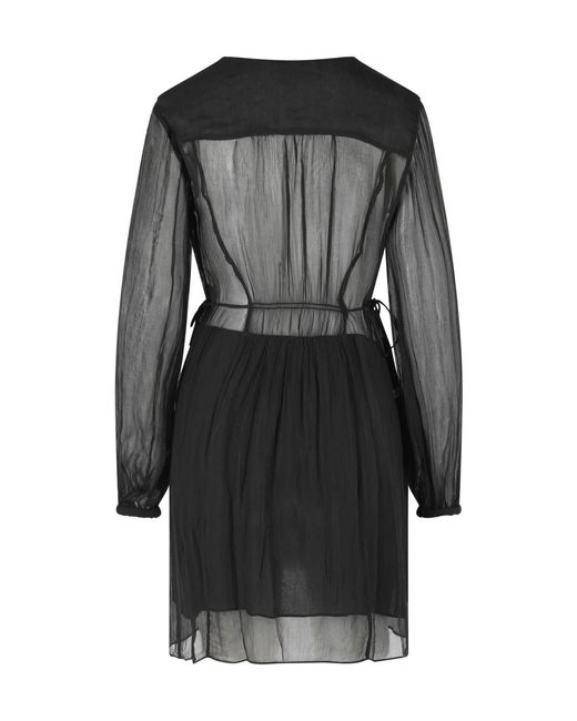 Isabel Marant Black Isabel Marant Étoile Loriena Floral Printed Mini Dress