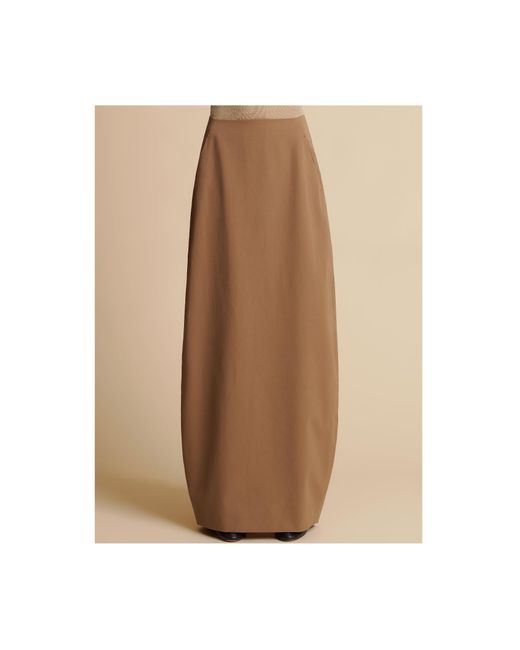 Khaite Natural Back Slit Skirt