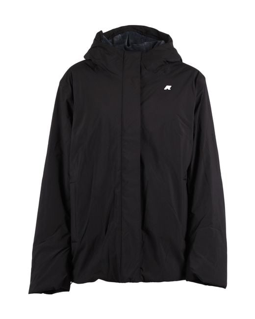 K-Way Black Lil Soft Touch Marmotta Short Insulated Jacket