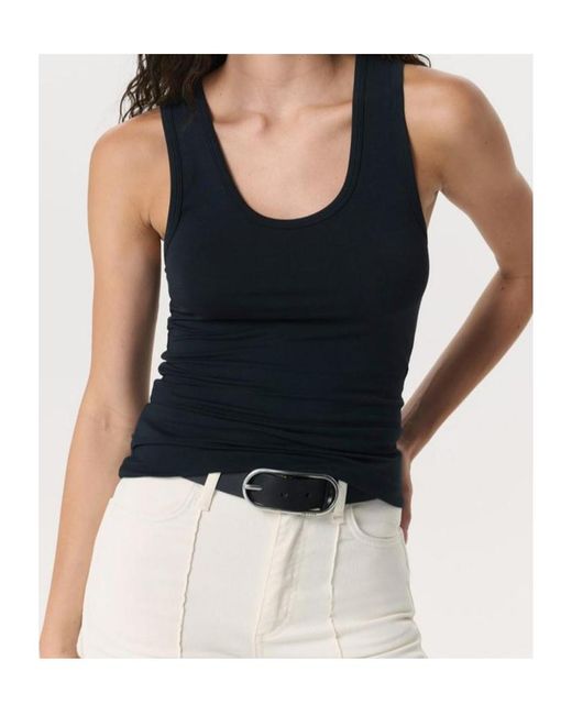 Rag & Bone White Rounded Rebound Leather Belt