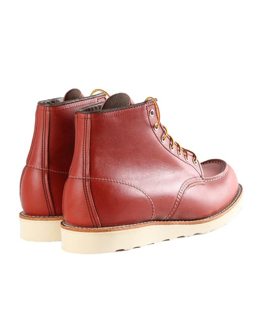 Red Wing Round-Head Laced Boots in Red for Men | Lyst