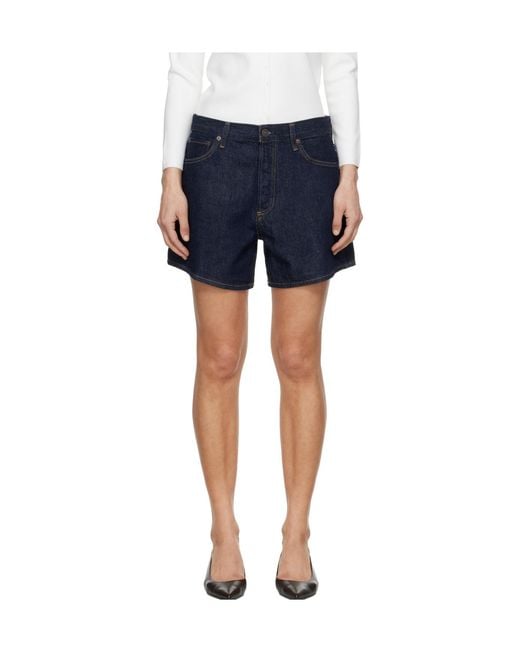 Agolde Blue Leith Short (Weightless)