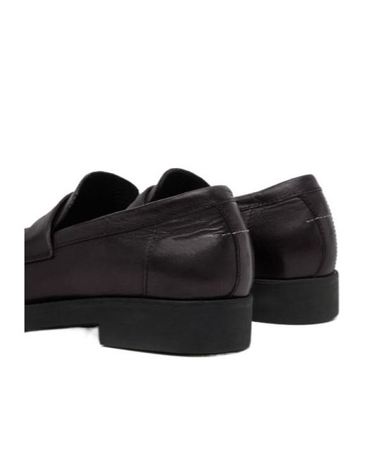 MM6 by Maison Margiela Black City Biker Loafers