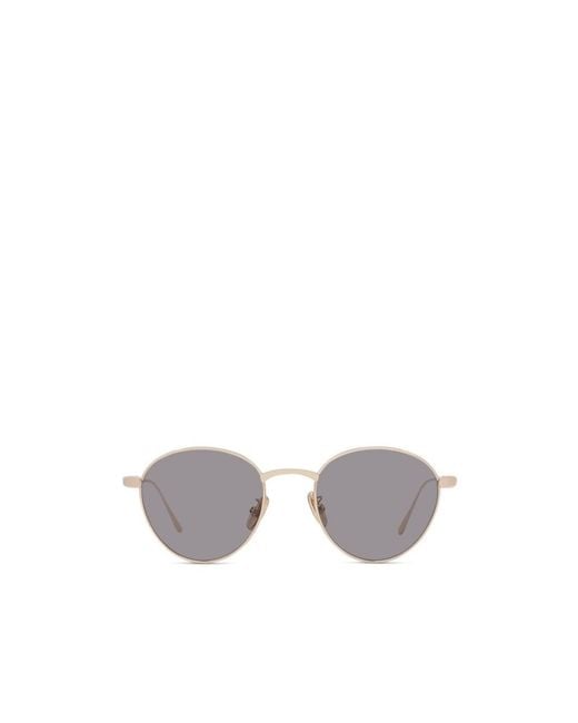Loewe White Round Frame Glasses for men