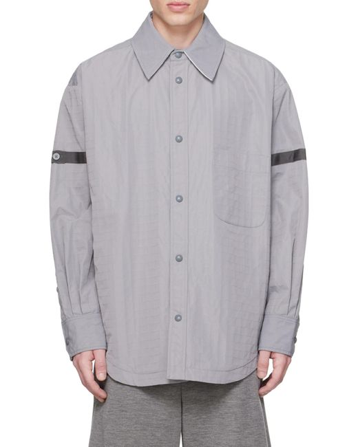 Thom Browne Gray Button-Fastening Shirt for men