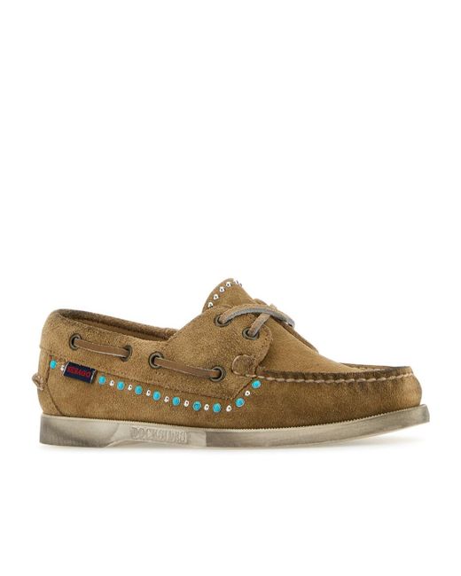 Sebago Brown Portland Flesh Out Loafers