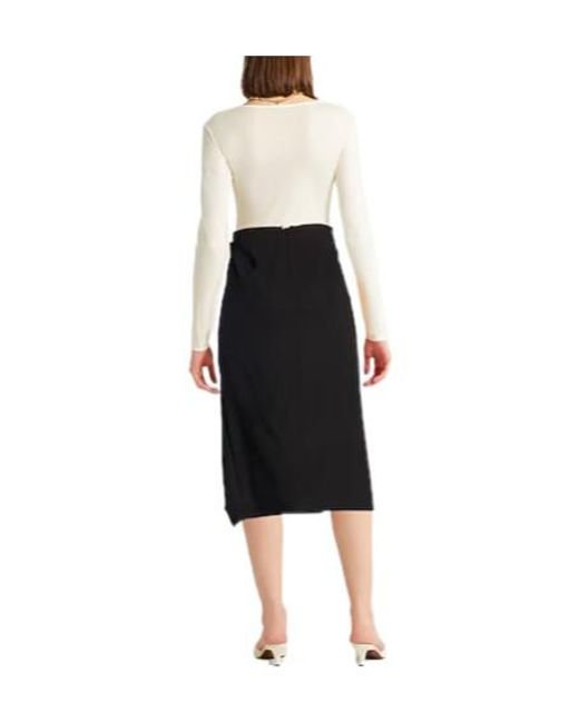 Sportmax Black Slim Solid Color Skirt
