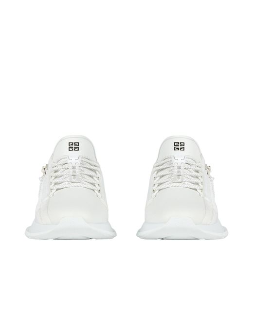 Givenchy White Spectre Runner Lace-Up Sneakers for men