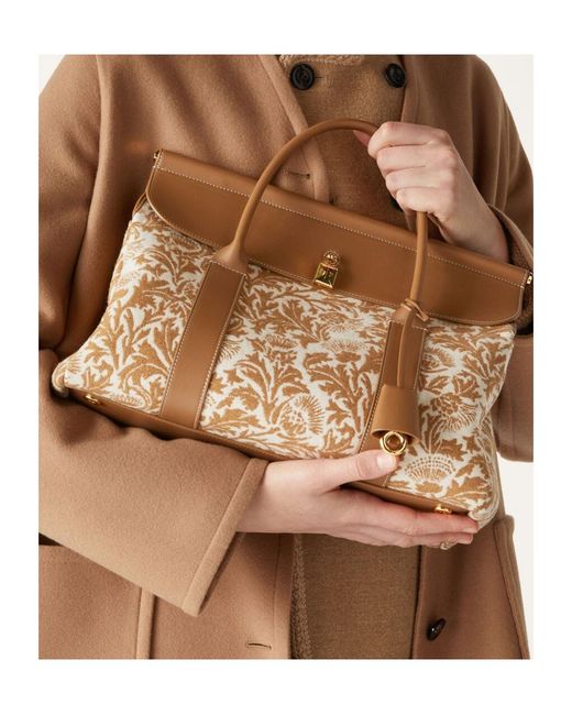 Loro Piana Brown Loom L32 Handbag