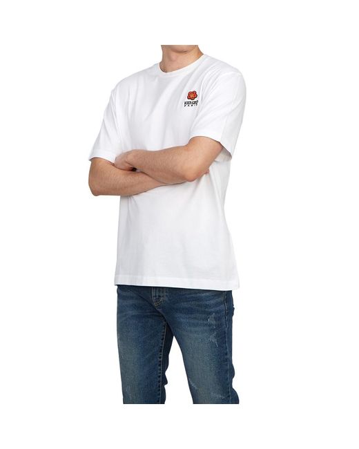 KENZO White Short-Sleeved T-Shirt for men