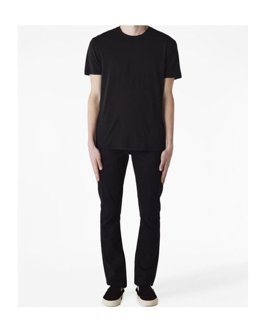 Tom Ford Black Short Sleeved Crewneck T-Shirt for men