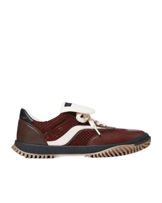 Stella McCartney Brown S-Wave Sport Mesh Panelled Sneakers