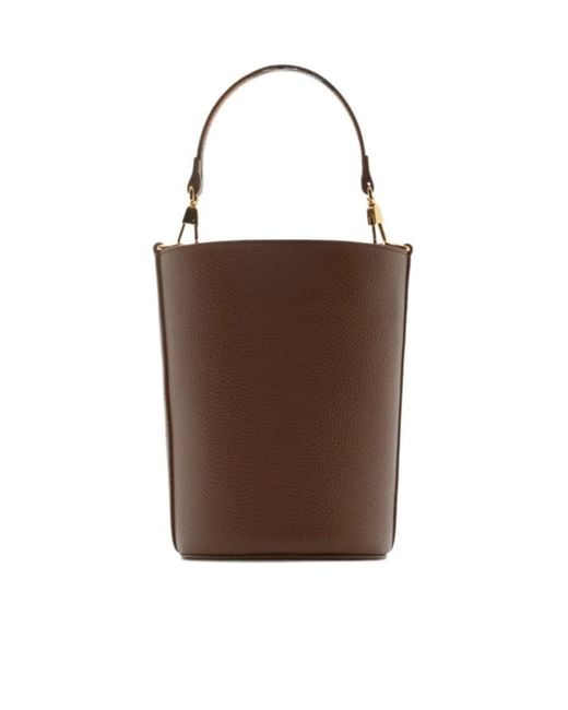 Burberry Brown Small Bucket Shoulder Bag