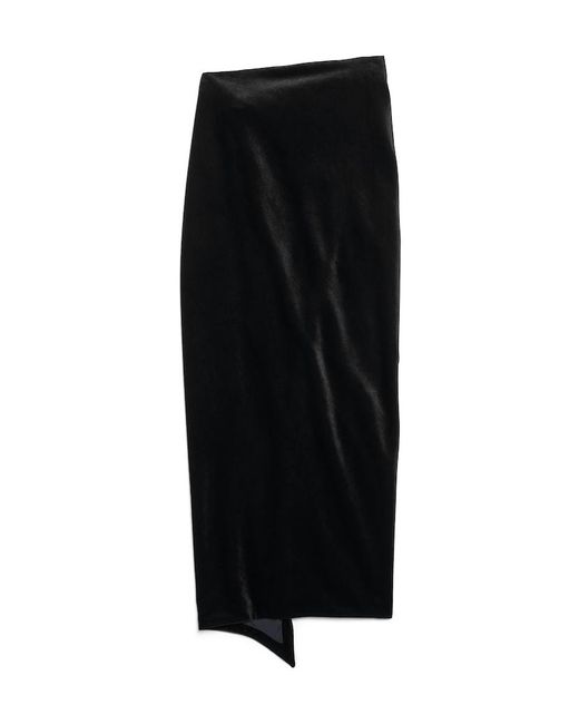 Balenciaga Black High-Waisted Wrap Skirt