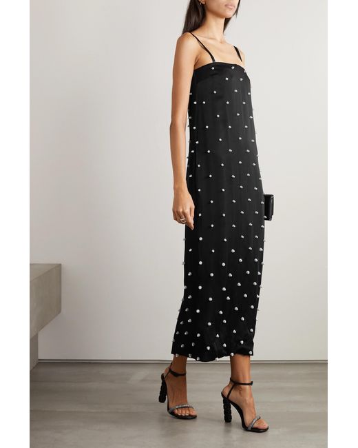 Givenchy Black Embellished Mid-Length Dress