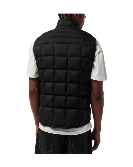 Moncler Black Stand-Collar Quilted Down Vest for men