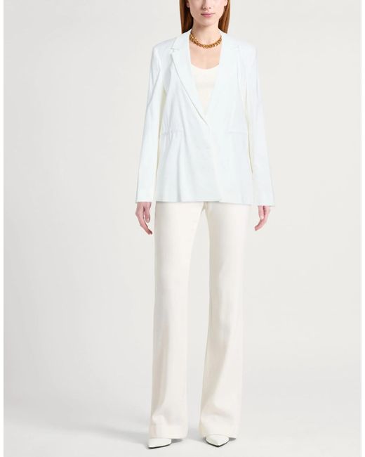 Rag & Bone White Minimalist Single-Breasted Blazer