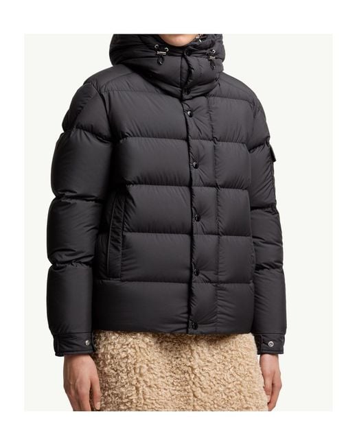 Moncler Black Maya 70 Hooded Short Down Jacket