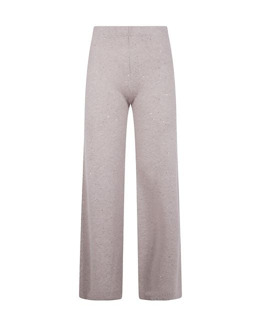 D.exterior Gray Crystal Embellished Pants