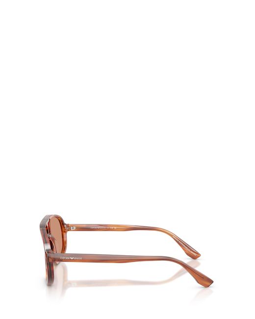 Emporio Armani Pink Pilot Frame Sunglasses for men