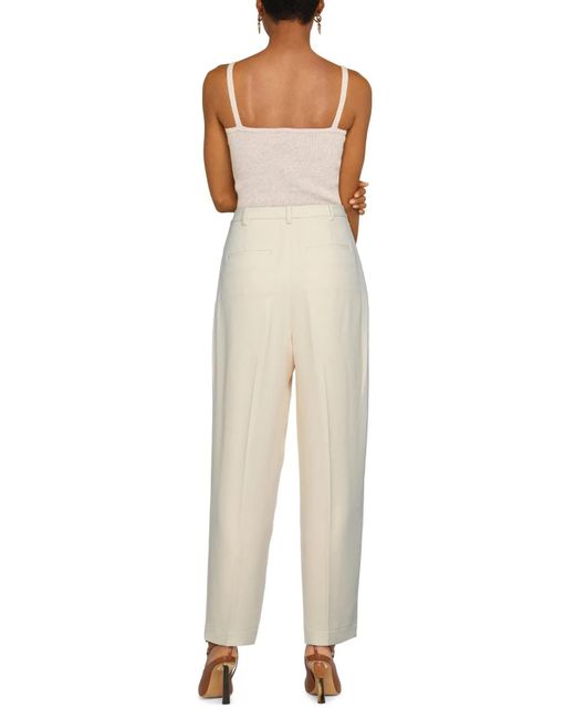 Tory Burch White Solid Color Straight Leg Pants