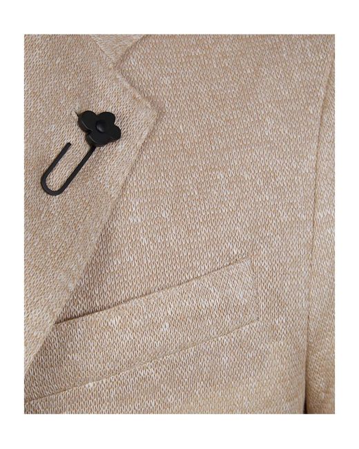 Lardini Brown Long-Sleeved Suit Jacket for men