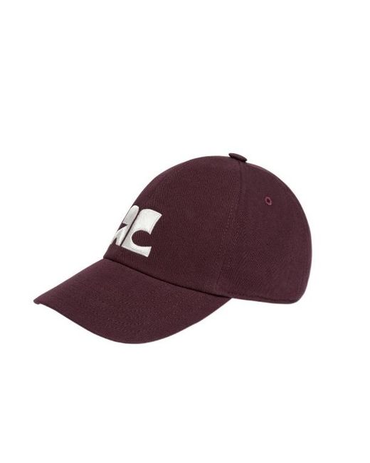 Courreges Purple Courrèges Logo Embroidered Cap for men