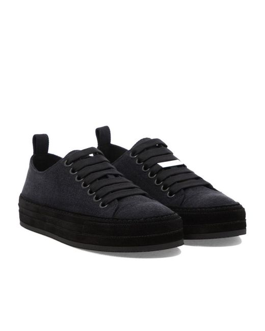 Ann Demeulemeester Black Gert Low-Top Sneakers