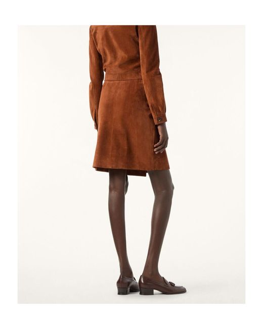 Loro Piana Brown Gala Skirt