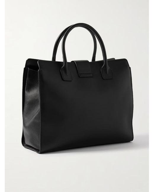 Nili Lotan Black Lou Leather Tote Bag