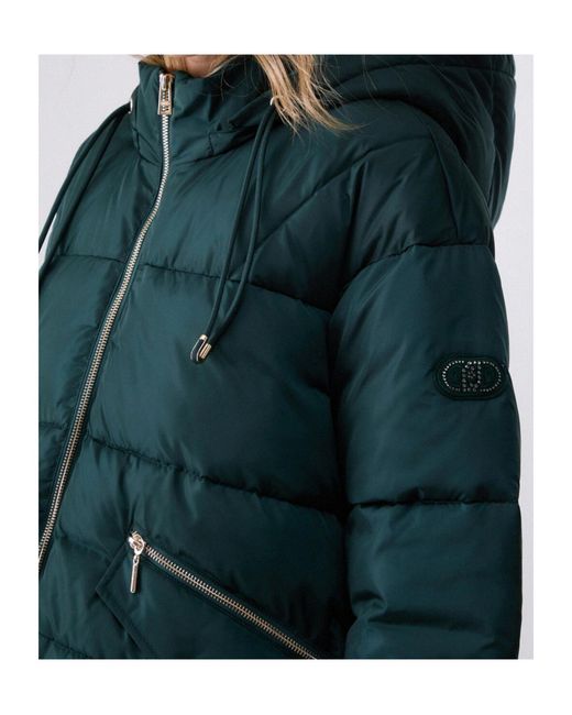 Liu Jo Green Short Hooded Padded Jacket