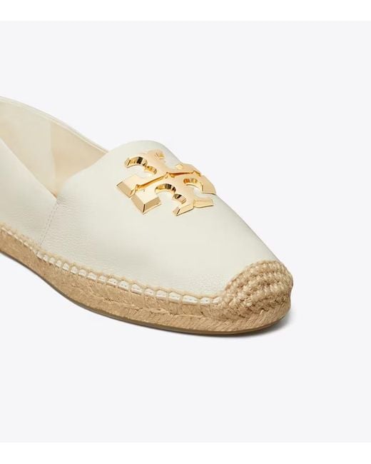 Tory Burch White Eleanor Espadrilles