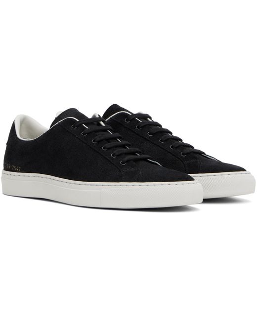 Common Projects Black Retro Suede Sneakers for men