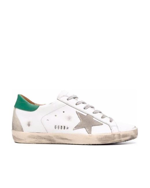 Golden Goose Deluxe Brand White Super Star Low-Top Sneakers for men