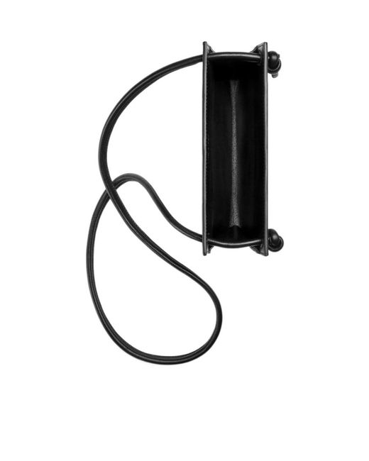Bottega Veneta Black Mini Cassette Shoulder Bag