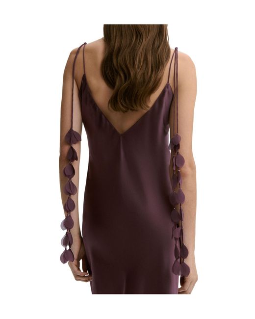 By Malene Birger Purple Pascale Silk Maxi Dress