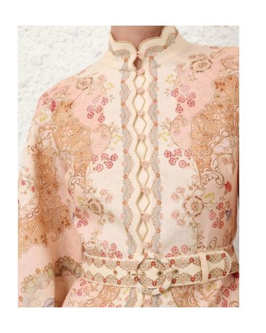 Zimmermann Natural Mini Dress