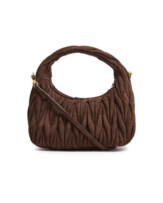 Miu Miu Brown Wander Hobo Bag