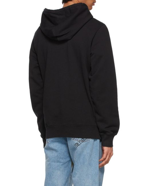 DIESEL Blue Logo Patch Hoodie for men