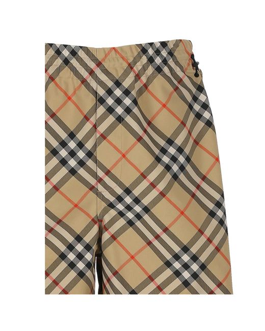 Burberry Multicolor Check Printed Bermuda Shorts for men