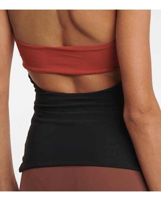 Nensi Dojaka Black Cutout Halterneck Top
