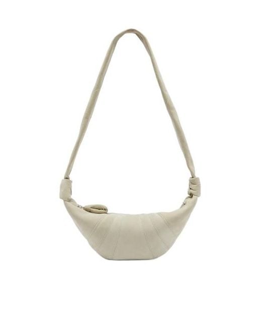 Lemaire White Small Leather Shoulder Bag
